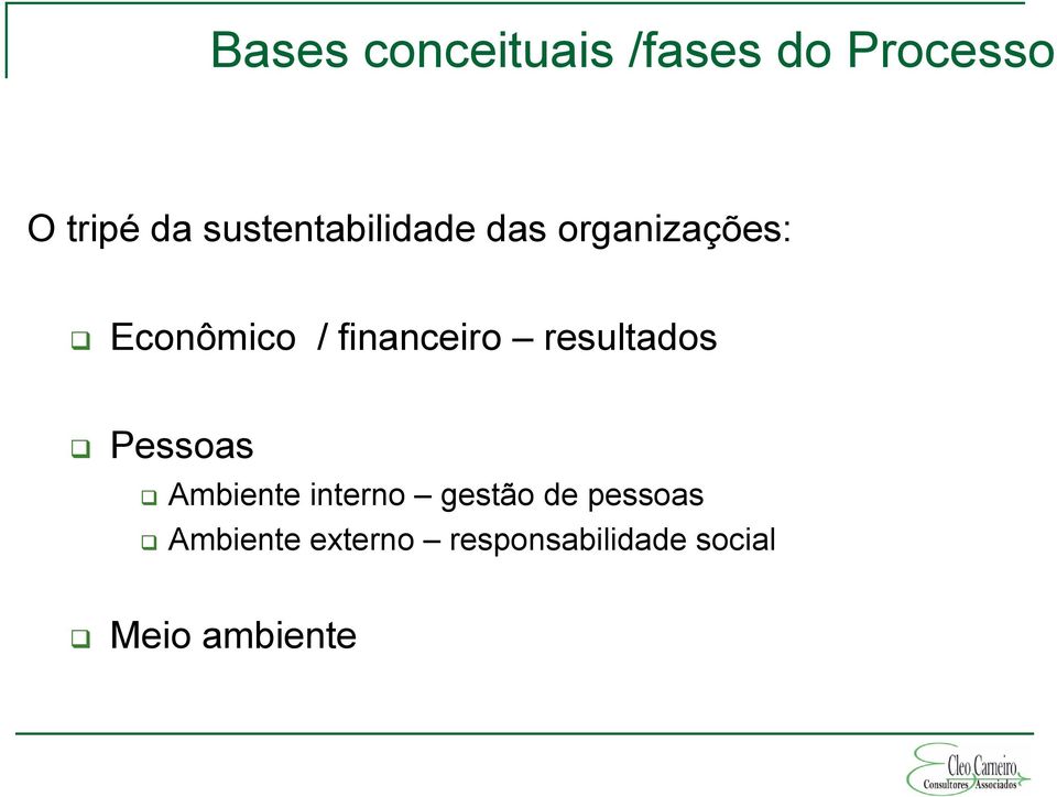 financeiro resultados Pessoas Ambiente interno gestão