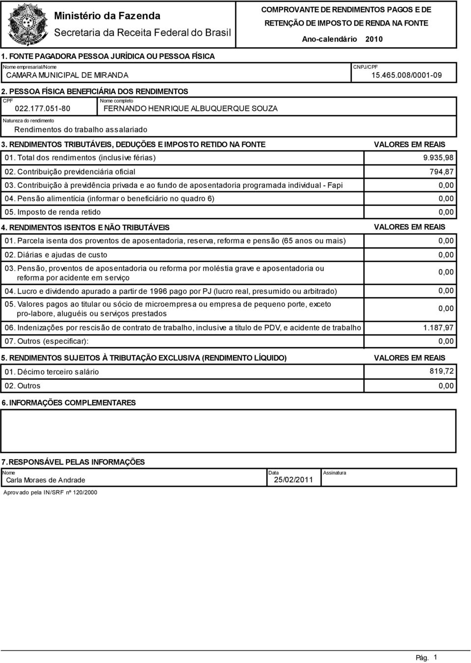 3. RENDIMENTOS TRIBUTÁVEIS, DEDUÇÕES E