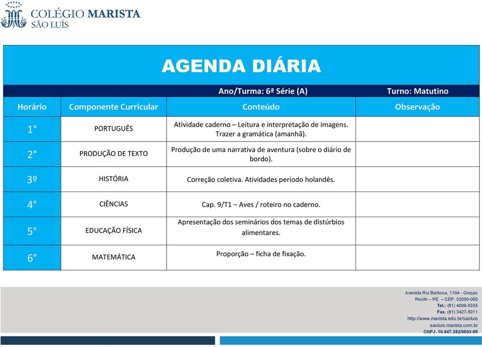 Atividades período holandês. 4 CIÊNCIAS Cap.