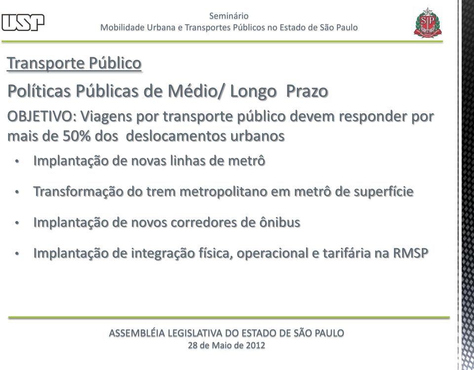 de novas linhas de metrô Transformação do trem metropolitano em metrô de superfície