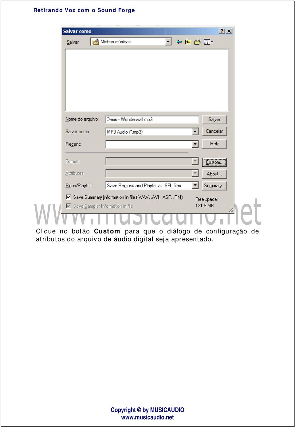 configuração de atributos do