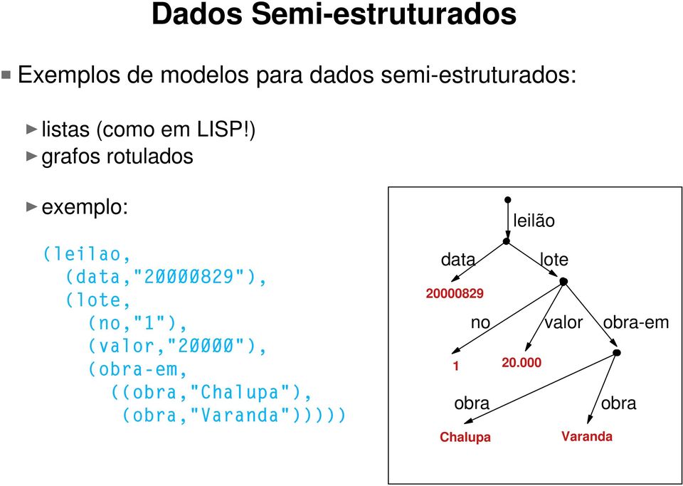 ) grafos rotulados exemplo: OHLODR GDWD ORWH QR YDORU REUDHP