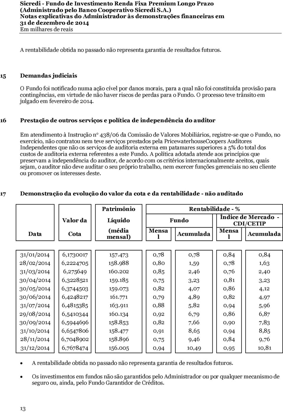 O processo teve trânsito em julgado em fevereiro de 2014.