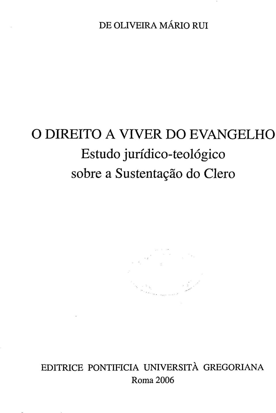 sobre a Sustenta äo do Clero EDITRICE