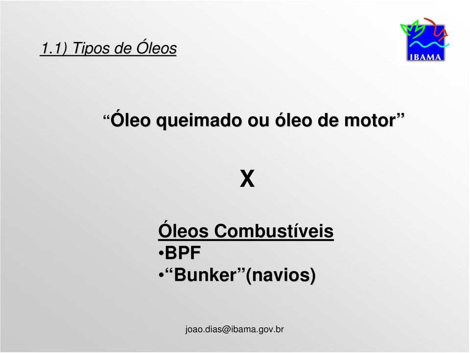 óleo de motor X Óleos