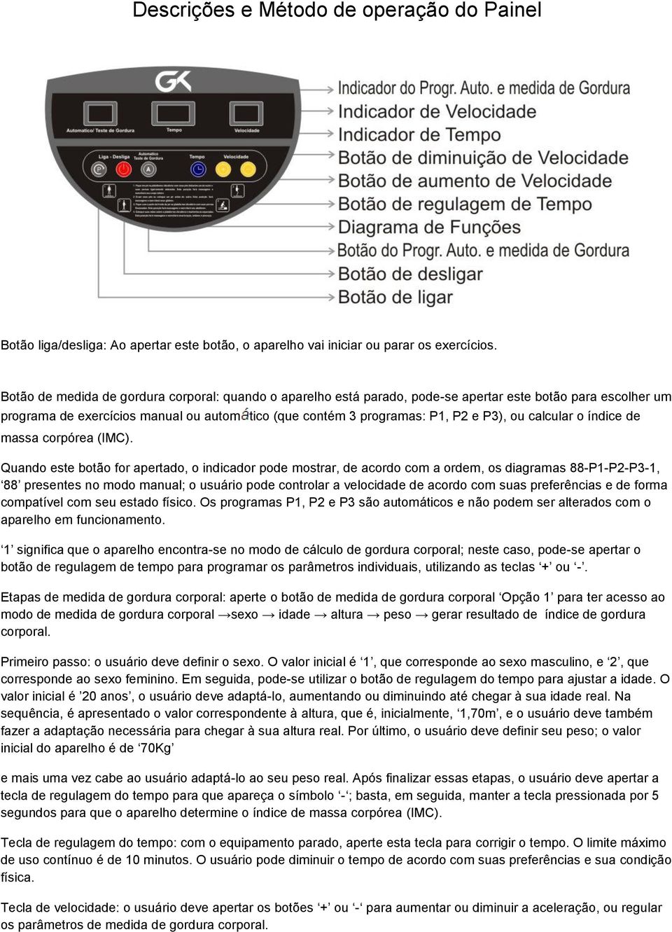 calcular o índice de massa corpórea (IMC).