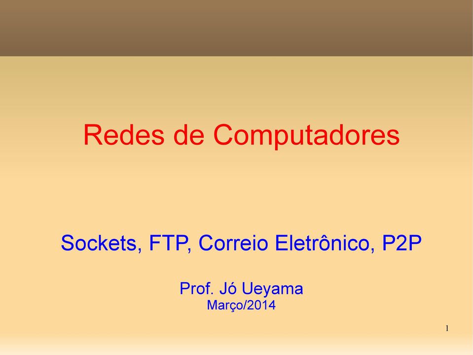 Eletrônico, P2P Prof.