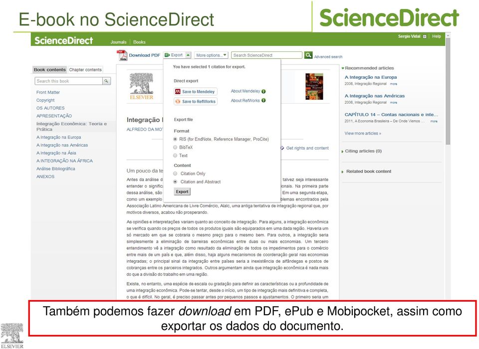 epub e Mobipocket, assim como