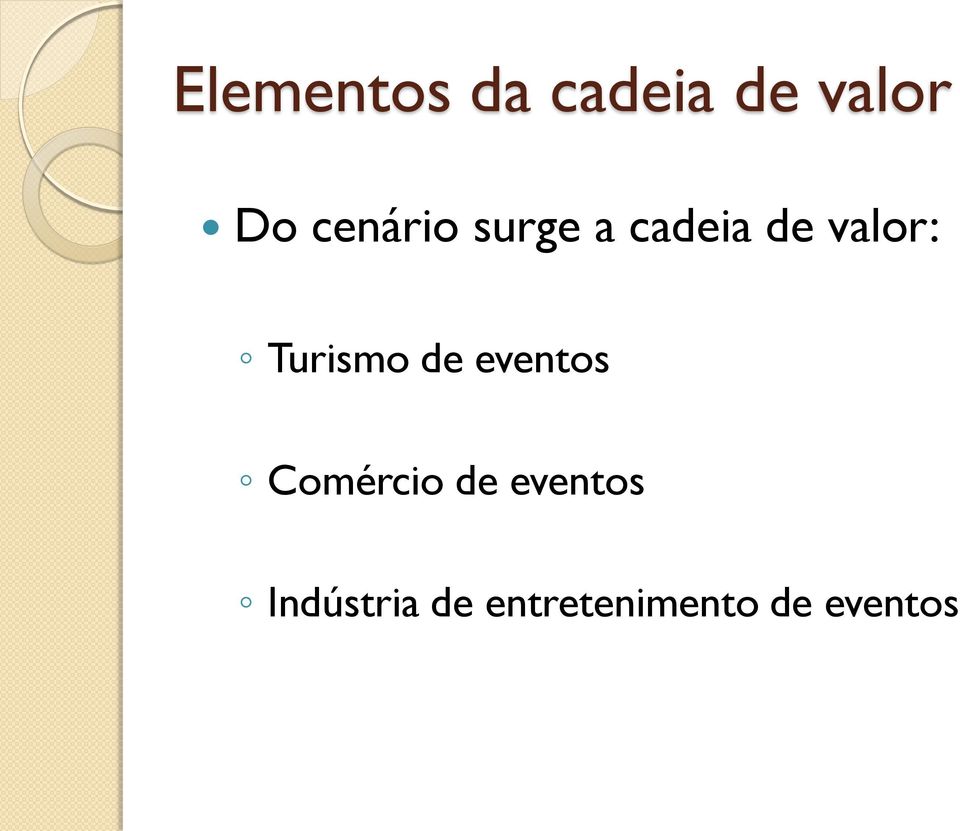 Turismo de eventos Comércio de