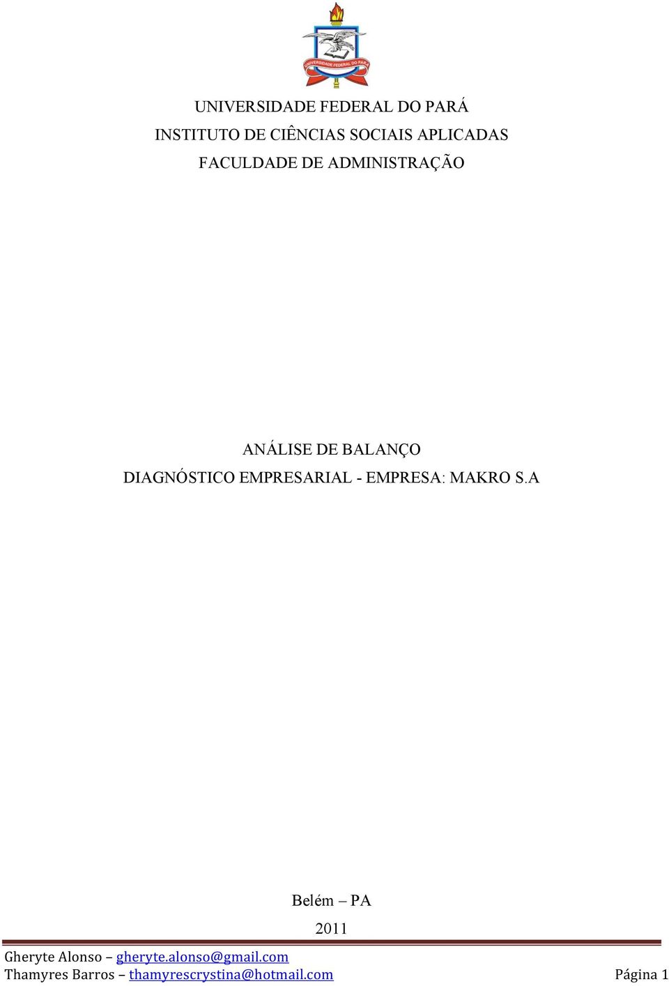 ADMINISTRAÇÃO ANÁLISE DE BALANÇO DIAGNÓSTICO