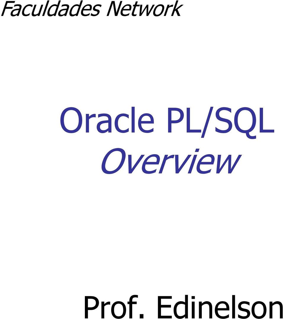 PL/SQL