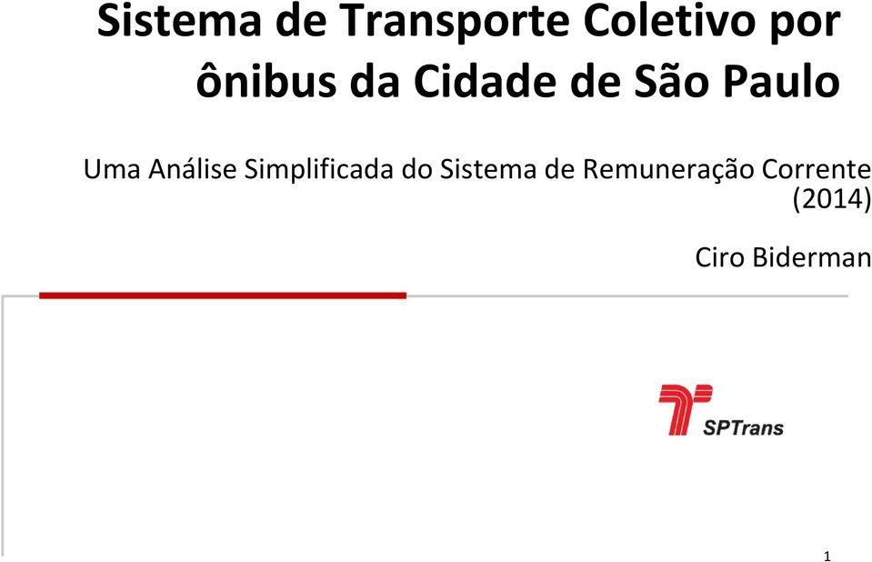 Análise Simplificada do Sistema de