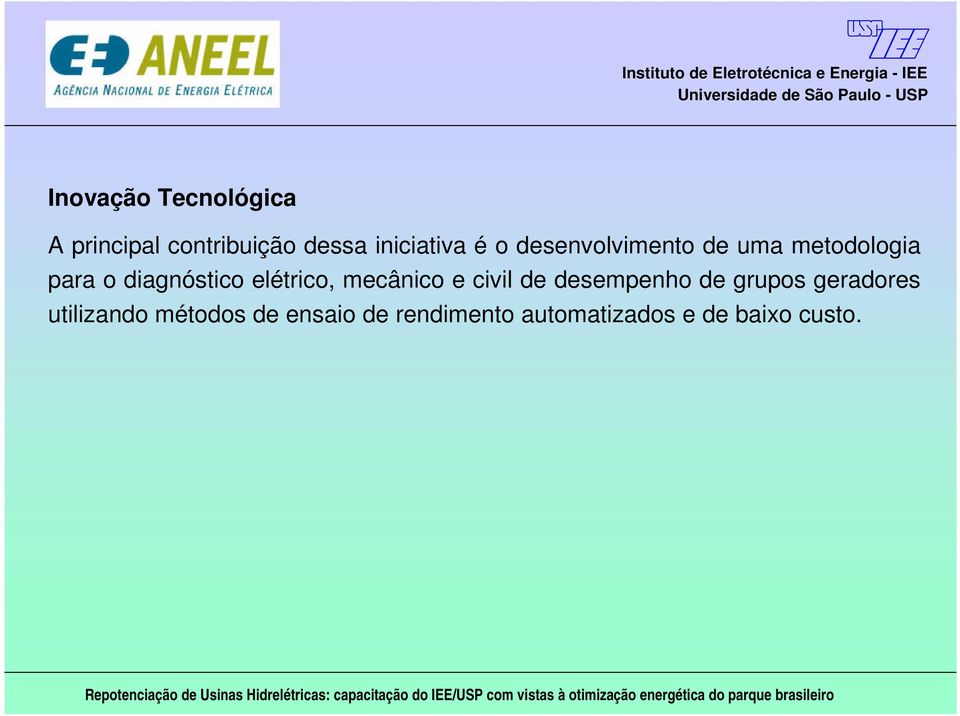 elétrico, mecânico e civil de desempenho de grupos geradores