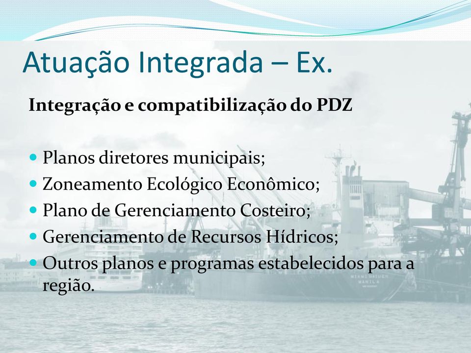 municipais; Zoneamento Ecológico Econômico; Plano de