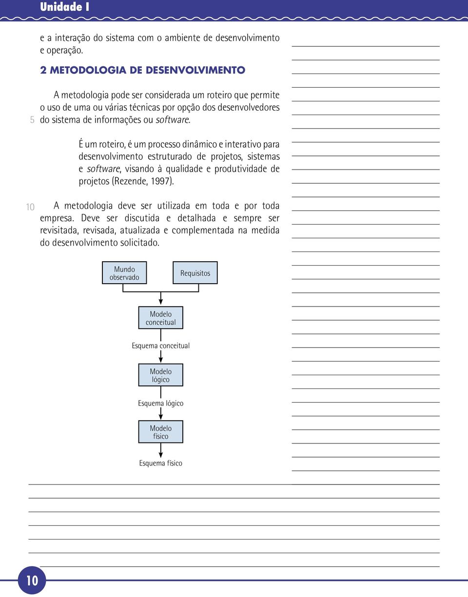 É um roteiro, é um processo dinâmico e interativo para desenvolvimento estruturado de projetos, sistemas e software, visando à qualidade e produtividade de projetos (Rezende, 1997).