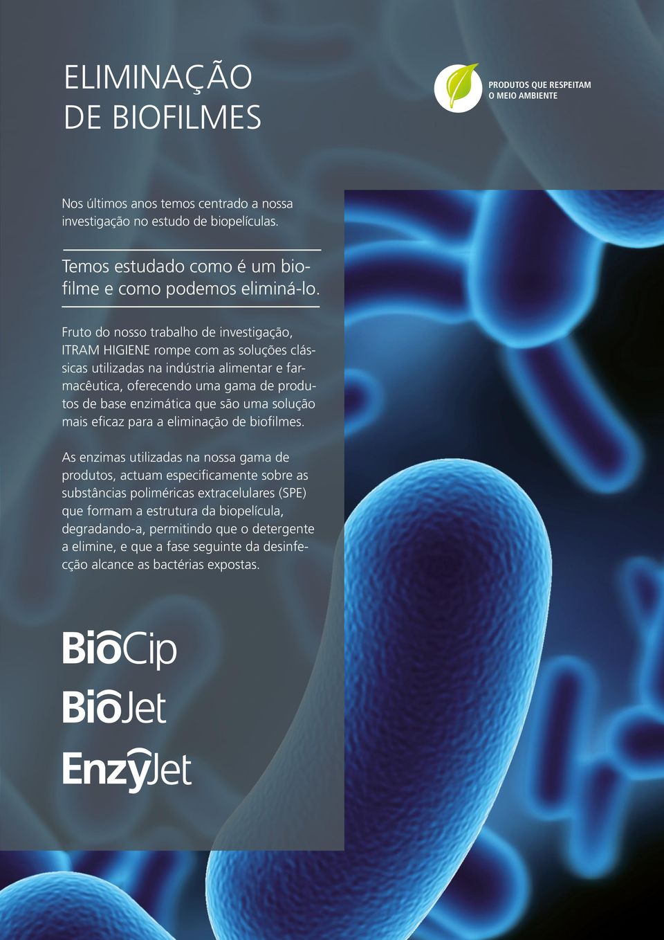 Fruto do nosso trabalho de investigação, ITRAM HIGIENE rompe com as soluções clássicas utilizadas na indústria alimentar e farmacêutica, oferecendo uma gama de produtos de base