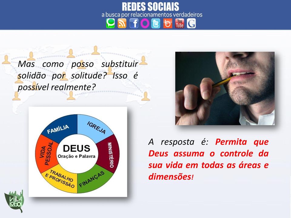 A resposta é: Permita que Deus assuma o