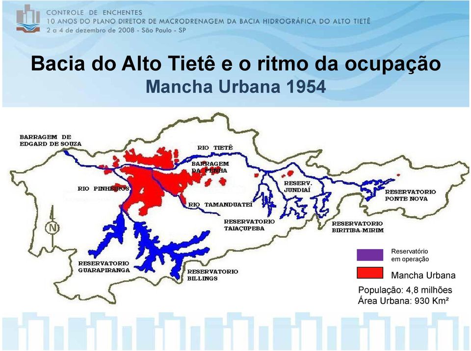 Reservatório em operação Mancha