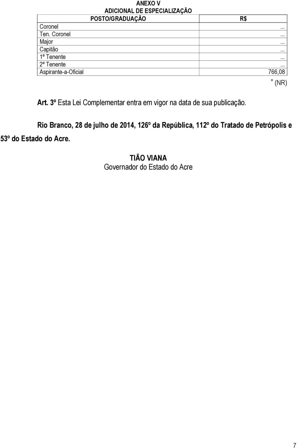 3º Esta Lei Complementar entra em vigor na data de sua publicação.