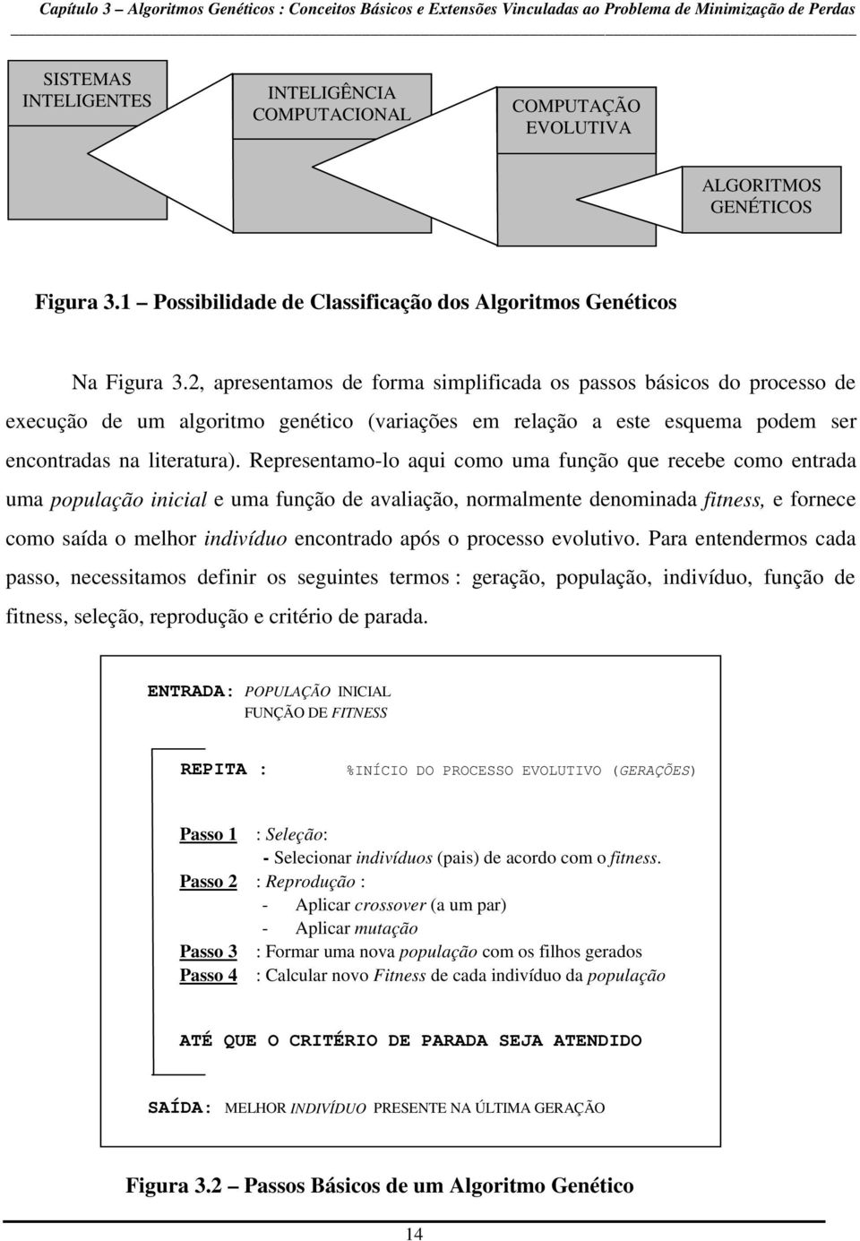 Representamo-lo aqui como uma função que recebe como entrada uma população inicial e uma função de avaliação, normalmente denominada fitness, e fornece como saída o melhor indivíduo encontrado após o