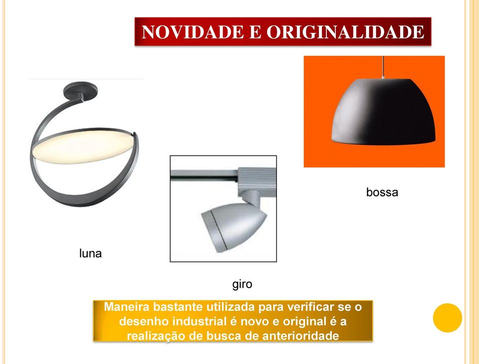 se o desenho industrial é novo e original