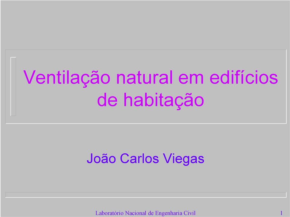 Ventilação natural em