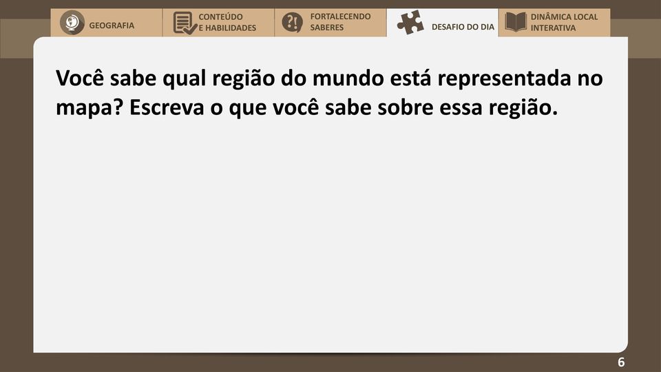 região do mundo está representada no