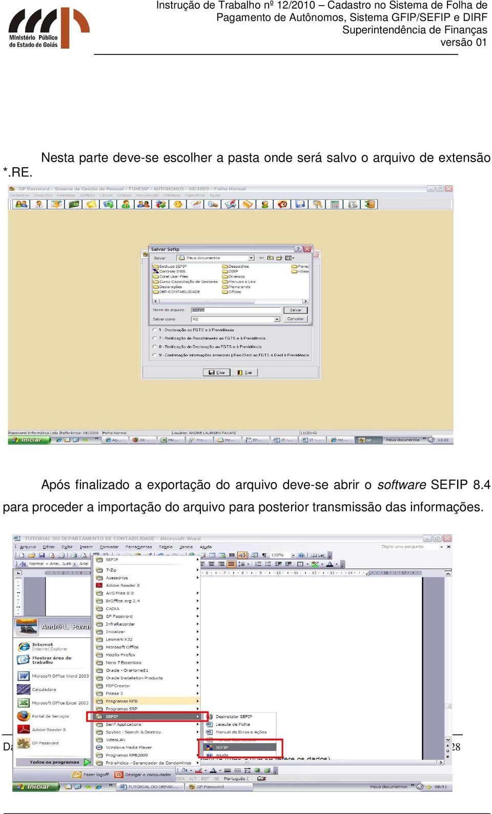 software SEFIP 8.