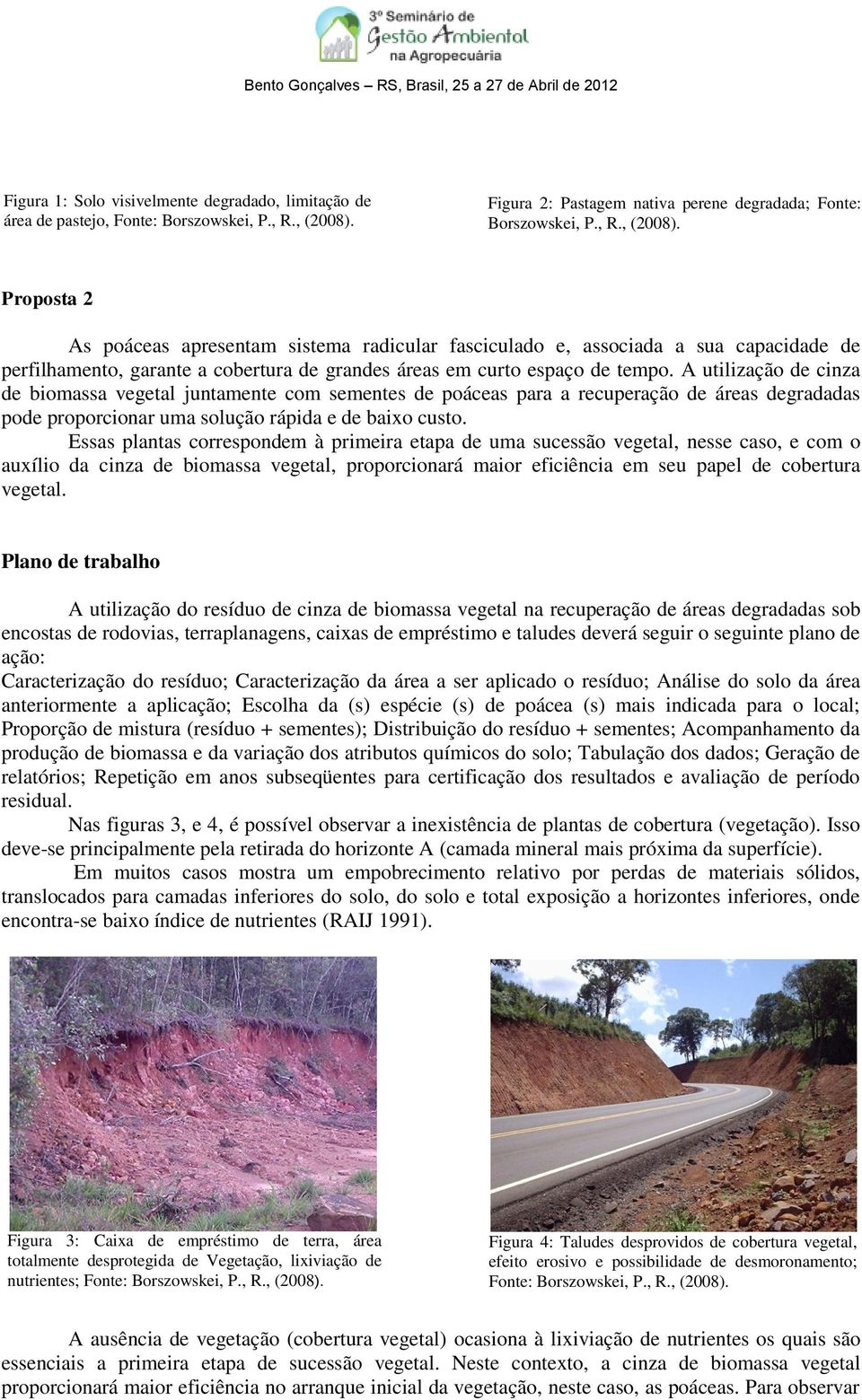 Proposta 2 As poáceas apresentam sistema radicular fasciculado e, associada a sua capacidade de perfilhamento, garante a cobertura de grandes áreas em curto espaço de tempo.