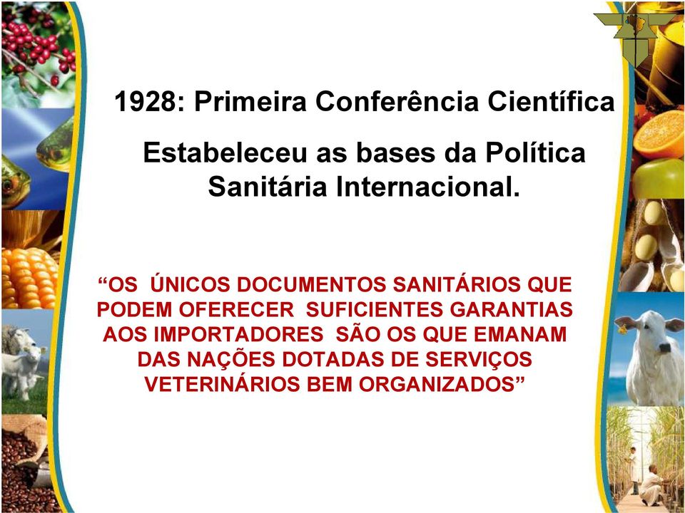 OS ÚNICOS DOCUMENTOS SANITÁRIOS QUE PODEM OFERECER SUFICIENTES