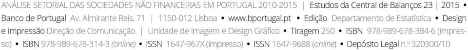 pt Edição Departamento de Estatística Design e impressão Direção de Comunicação Unidade de Imagem e Design