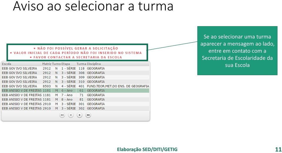 mensagem ao lado, entre em contato