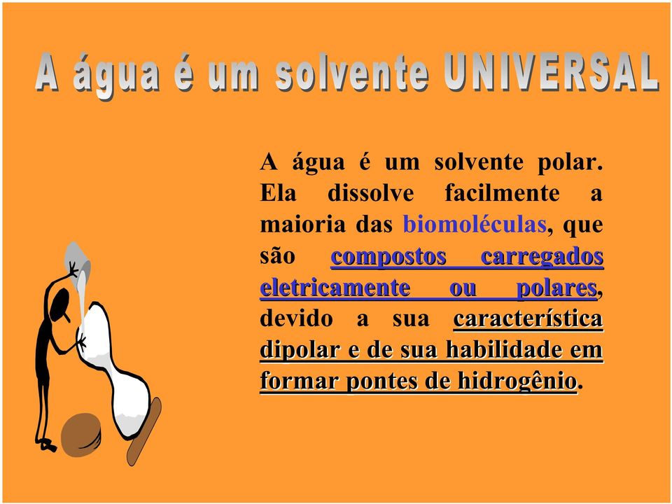 são compostos carregados eletricamente ou polares,