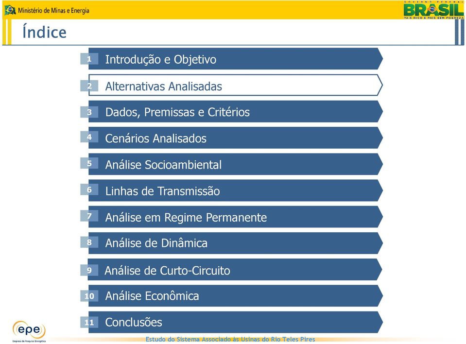 6 Linhas de Transmissão 7 Análise em Regime Permanente 8 Análise de