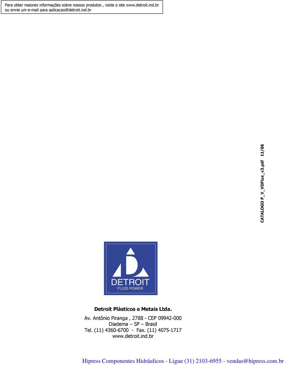pdf 11/06 Detroit Plásticos e Metais Ltda. Av.