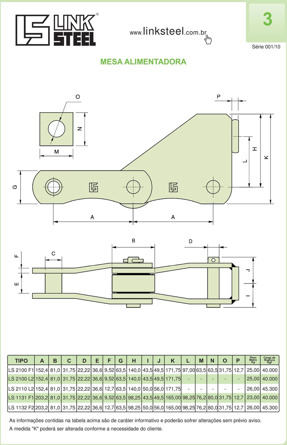 000 LS 2110 L2 152,4 81,0 31,75 22,22 36,6 12,7 63,5 140,0 50,0 56,0 171,75 - - - - - 26,00 45.