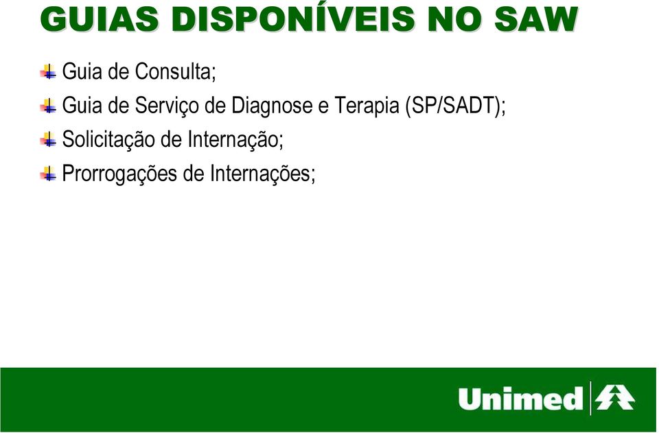 Diagnose e Terapia (SP/SADT);