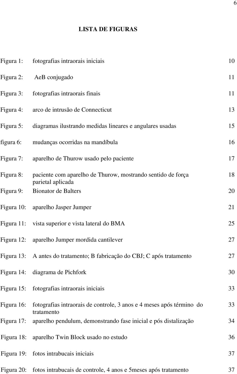 sentido de força parietal aplicada Figura 9: Bionator de Balters 20 18 Figura 10: aparelho Jasper Jumper 21 Figura 11: vista superior e vista lateral do BMA 25 Figura 12: aparelho Jumper mordida