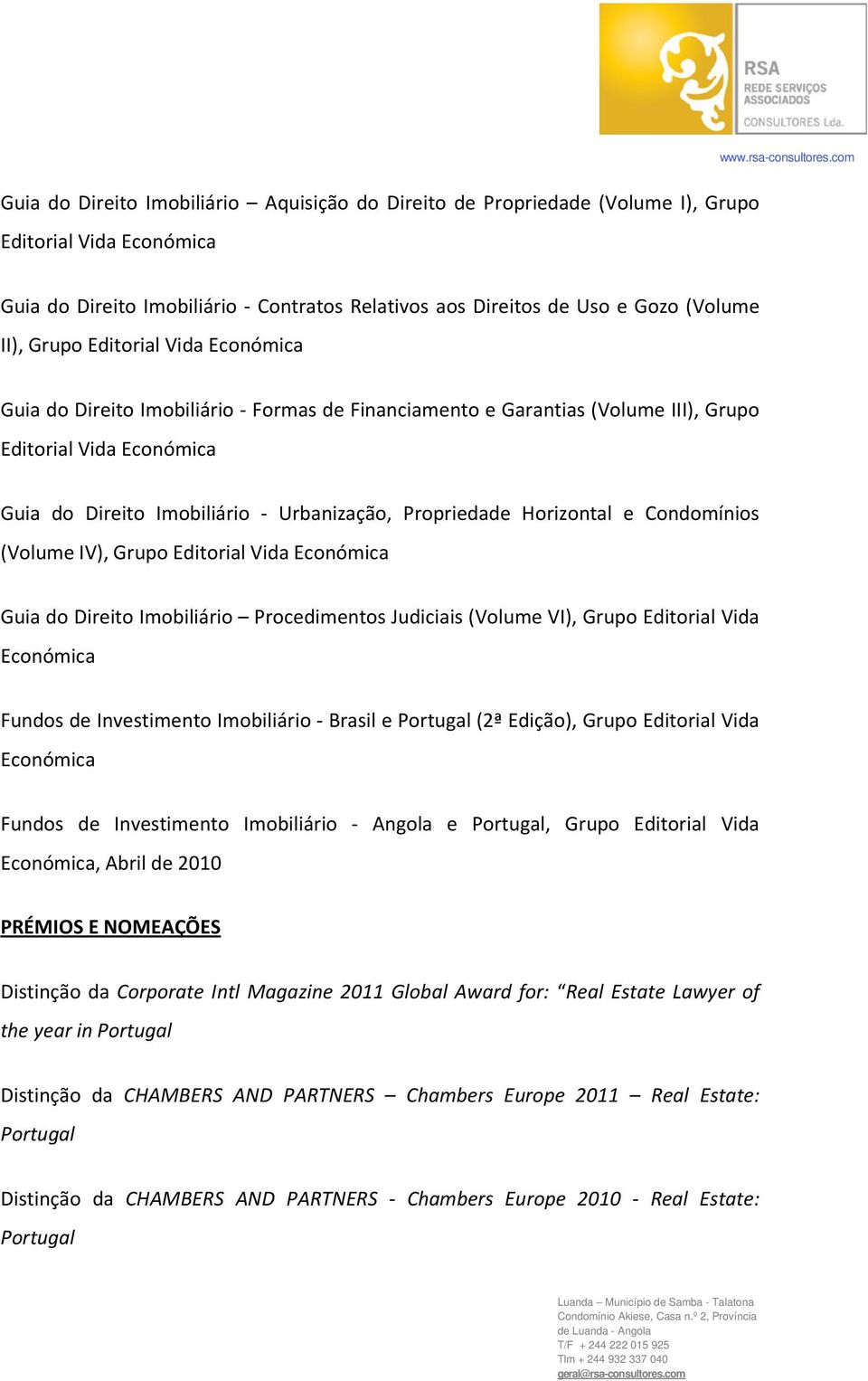 Procedimentos Judiciais (Volume VI), Grupo Editorial Vida Económica Fundos de Investimento Imobiliário - Brasil e Portugal (2ª Edição), Grupo Editorial Vida Económica Fundos de Investimento