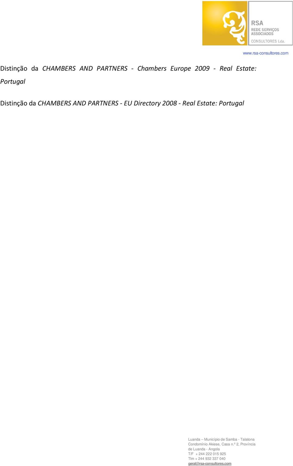 Portugal  EU Directory 2008 - Real