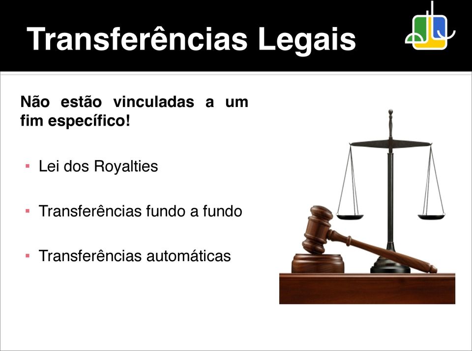 Lei dos Royalties Transferências