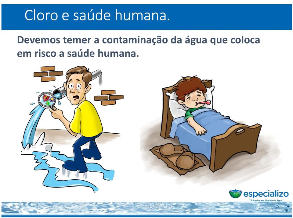 contaminação da água