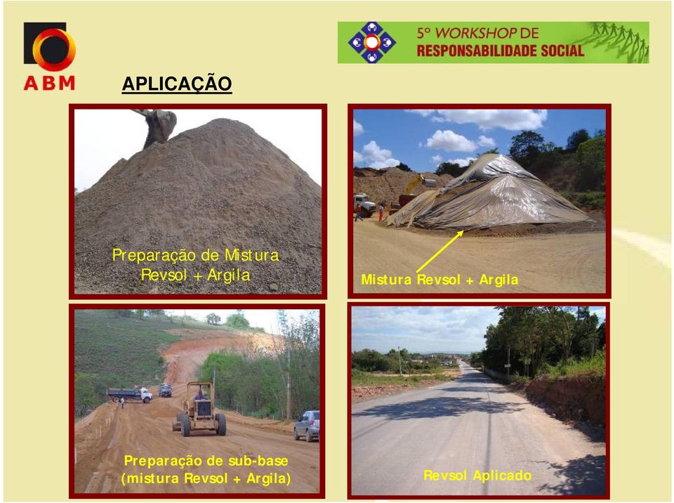 Argila Preparação de sub-base