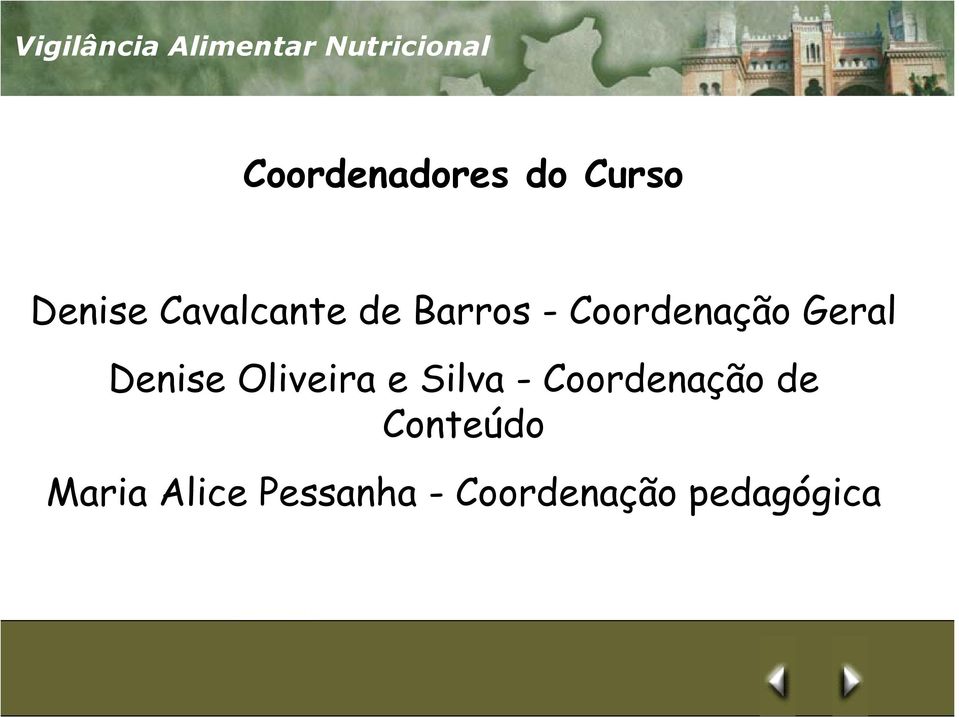 Oliveira e Silva - Coordenação de