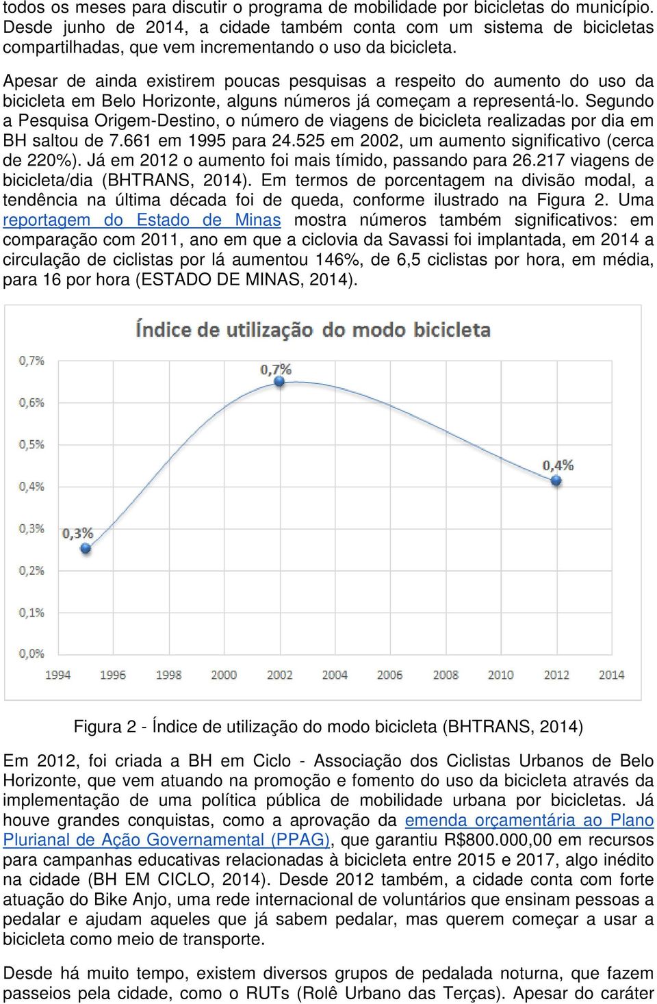 Apesar de ainda existirem poucas pesquisas a respeito do aumento do uso da bicicleta em Belo Horizonte, alguns números já começam a representá-lo.