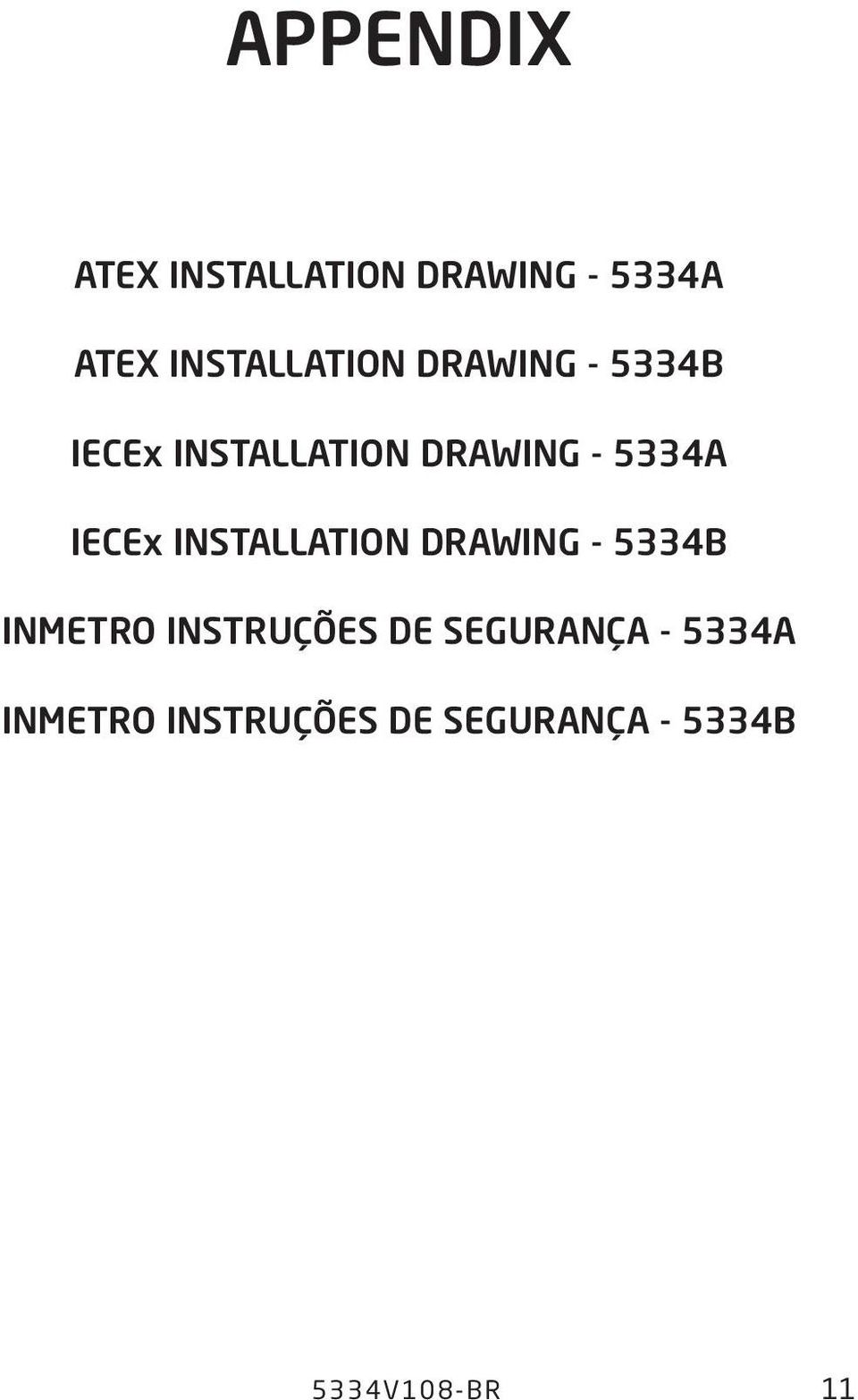 installation drawing - 5334B INMETRO Instruções de Segurança