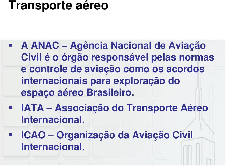 internacionais para exploração do espaço aéreo Brasileiro.