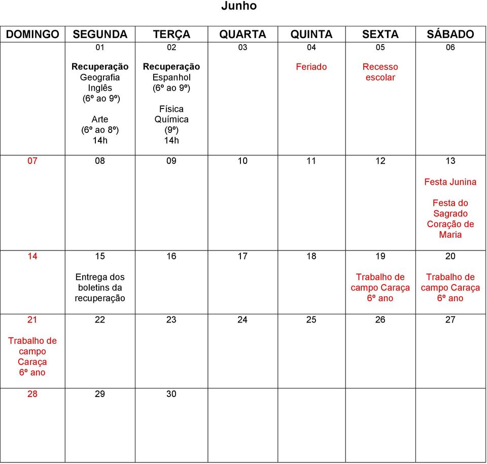 boletins da 16 17 18 19 Trabalho de campo Caraça 20 Trabalho