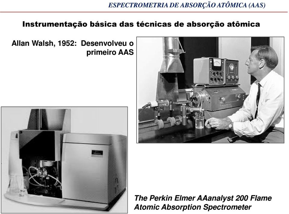 atômica Allan Walsh, 1952: Desenvolveu o primeiro