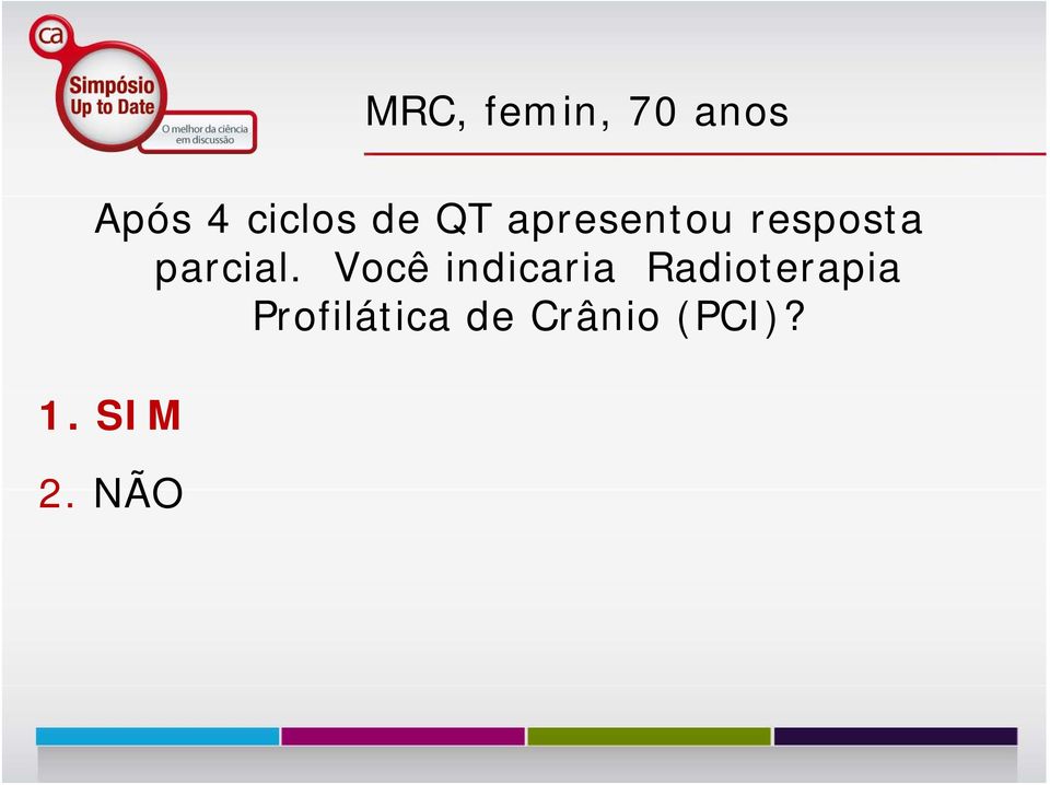 Você indicaria Radioterapia